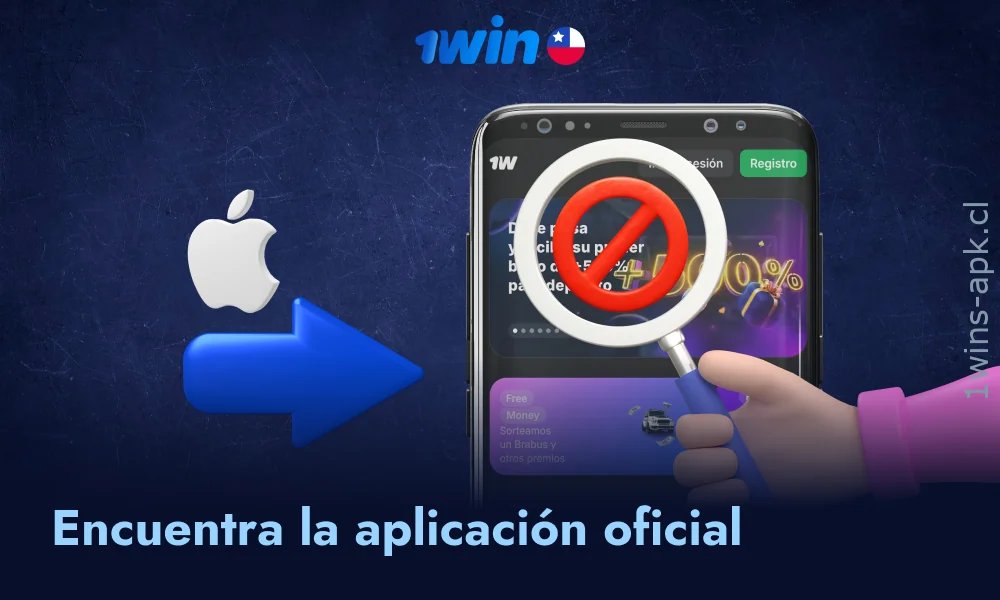 Localiza el app oficial de 1win